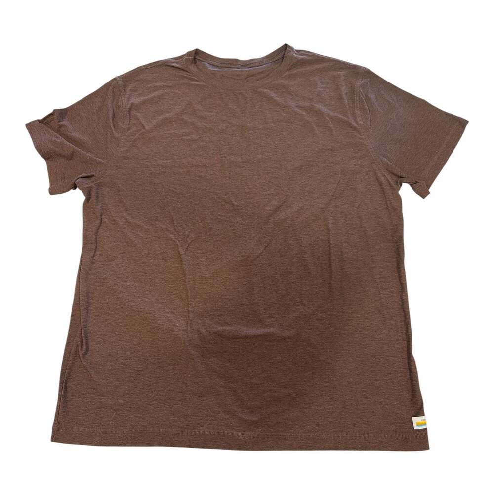 Vuori Men's Brown Short-Sleeve Crew Neck T-Shirt Size XL